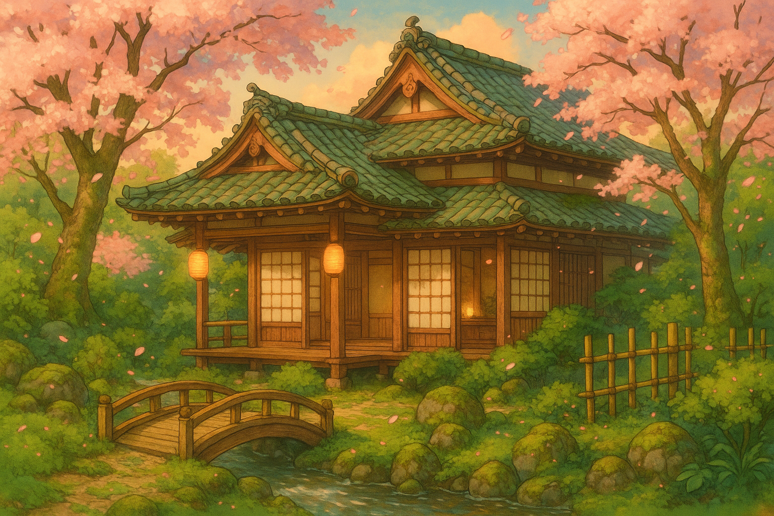 maison japonaise style ghibli